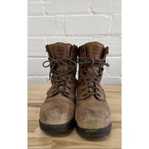 Timberland PRO 47019 Brown Men's Brown Leather Safety Toe Boot - Size 9.5‎